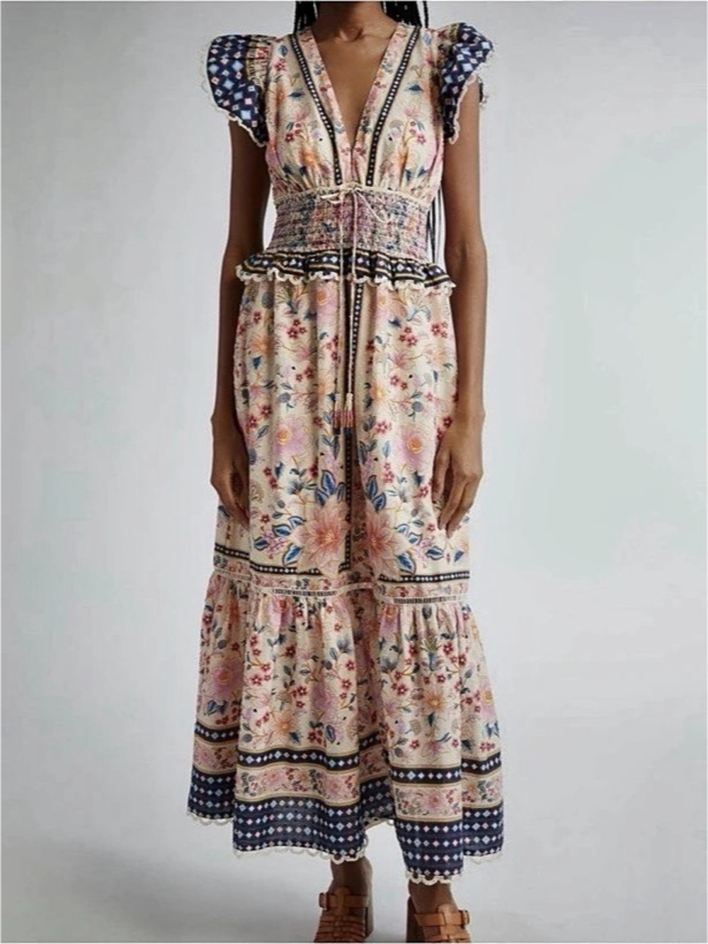 Farm Rio Superbloom Tapestry Dress XXS
